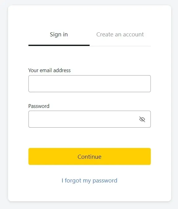Exness Sign In - Login